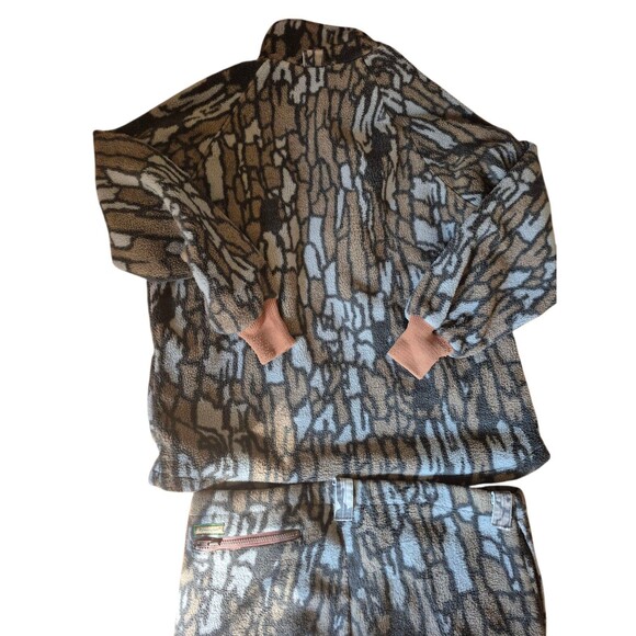 Remington VTG Fleece Moss Oak Camo 2pc Suit Polar Plus Insulated Outdoor Suit XL - Picture 6 of 12
